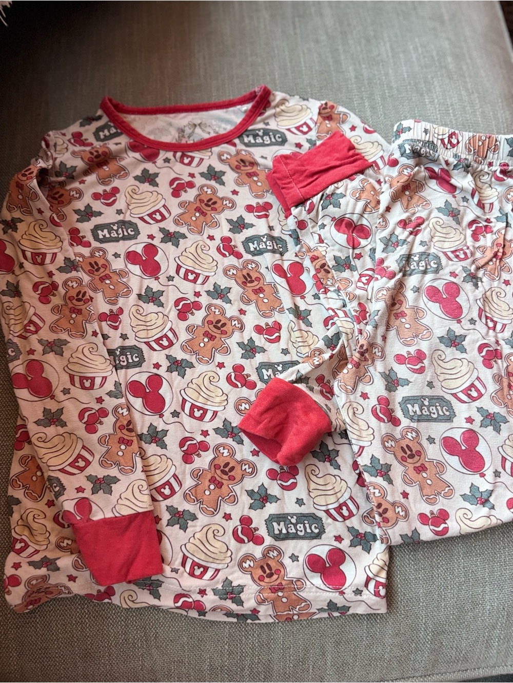 Disney Christmas Gingerbread Bamboo Pajama Set